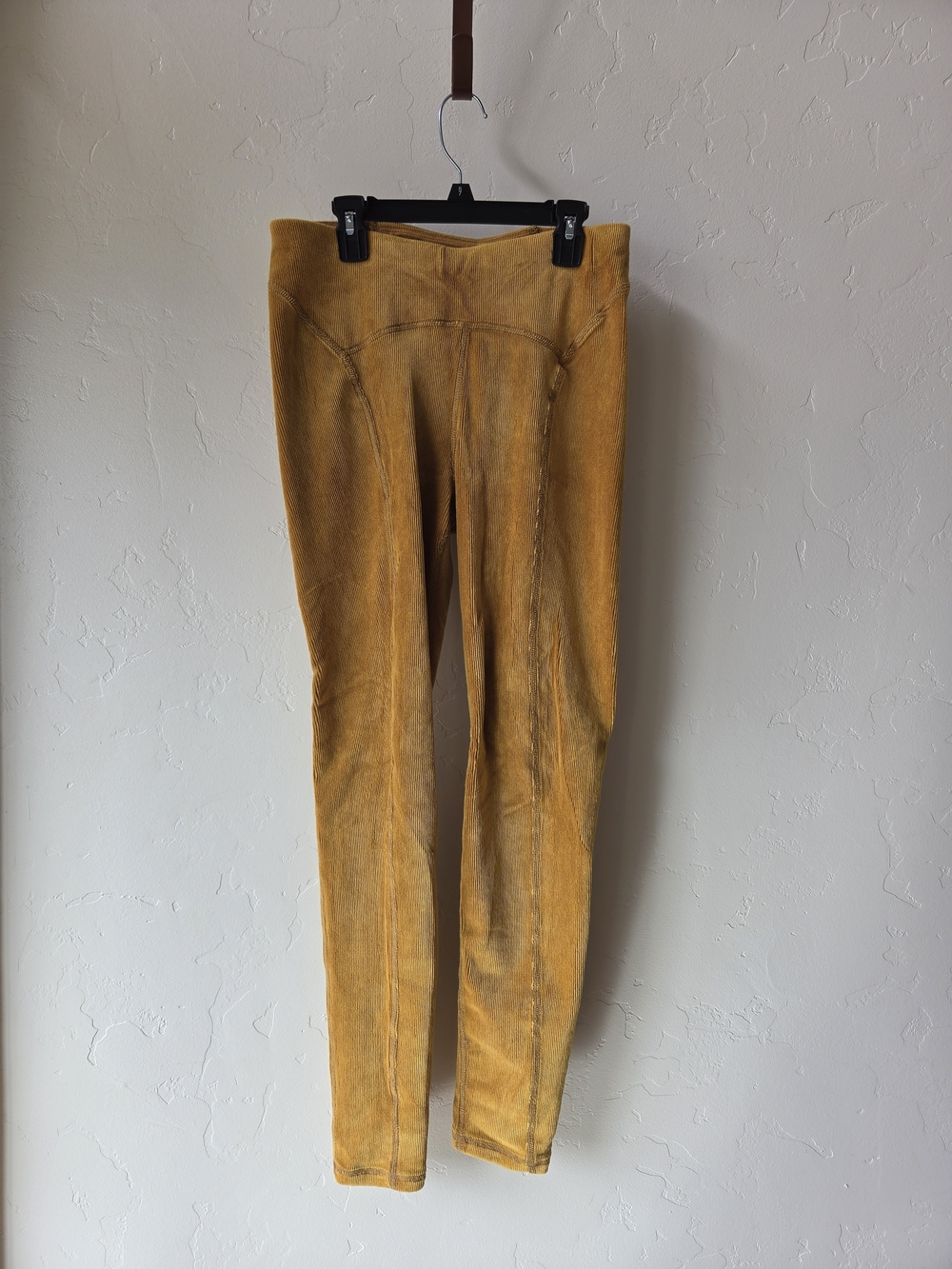 Free People Movement Mustard Corduroy Style Leggings